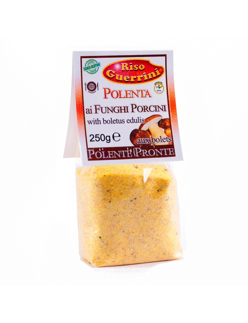 Polenta bereit mit Steinpilzen